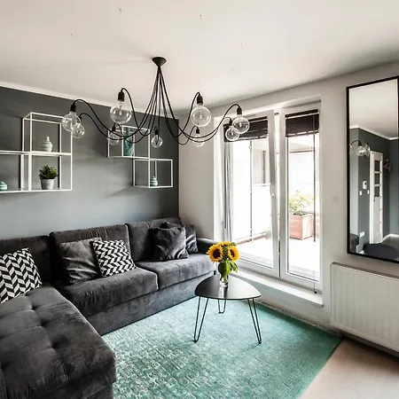 Stylowy Apartament Z Przestronnym Tarasem Apartmán Krakov